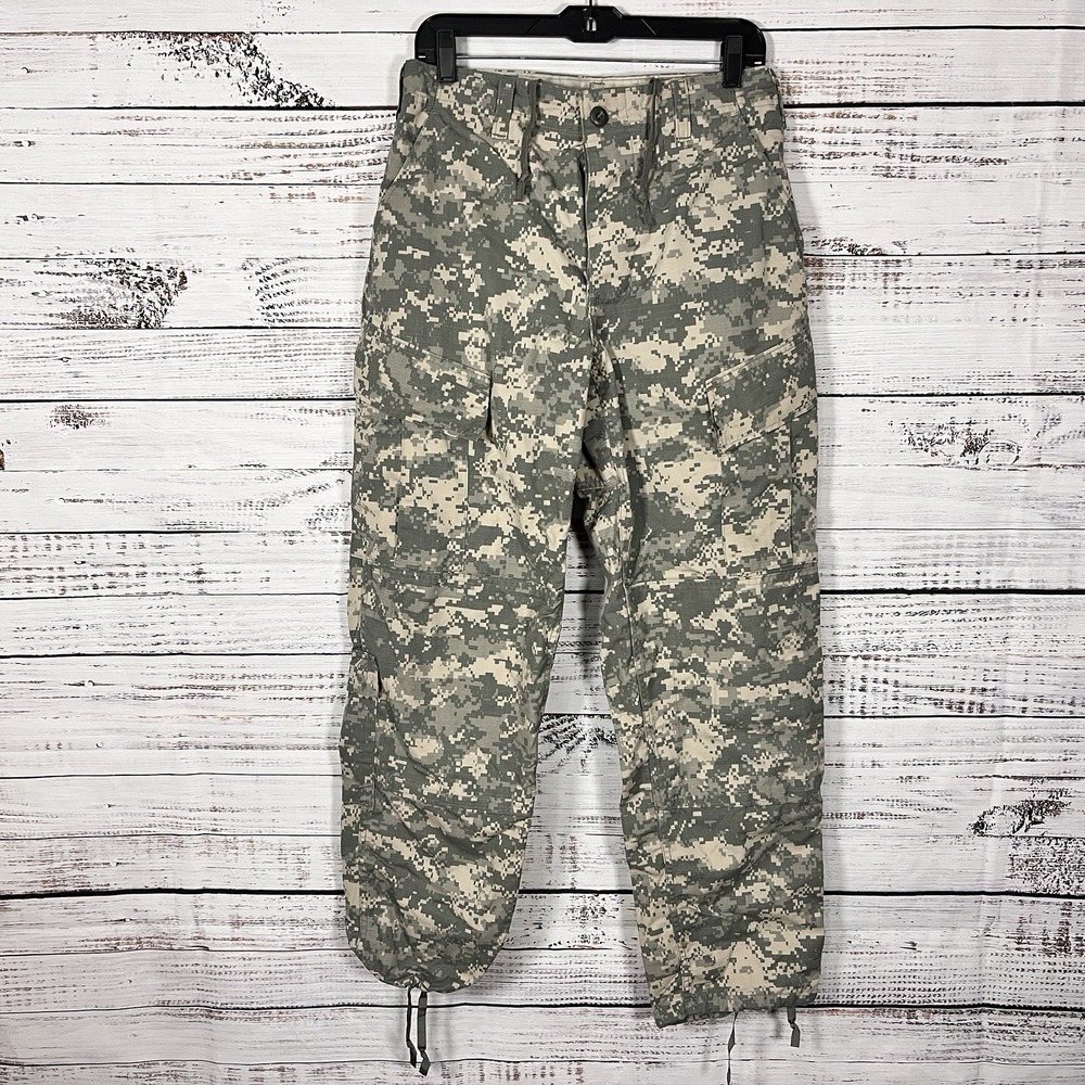 US Military Pants Small Regular Digital Pixel Camo ACU Army Combat Uniform Cargo - Picture 2 of 11